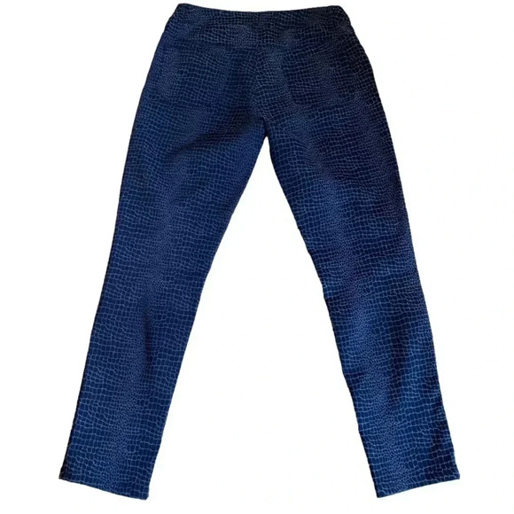 Eric Women's Black Snake Skin Textured Skinny Stretchy Jeans Pants Plus Size 10 - Picture 4 of 10